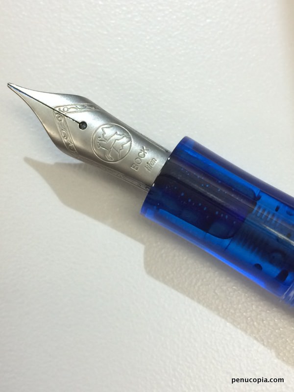 Shinobi Bock Titanium nib closeup